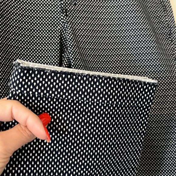 GAP Khaki Navy and White Patterned Pants Slim City Style Women’s Size 8, Ankle - Picture 2 of 16